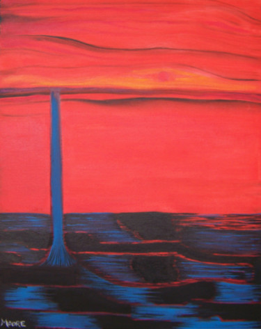 Schilderij getiteld "Morning Glow" door Jo Moore, Origineel Kunstwerk, Olie