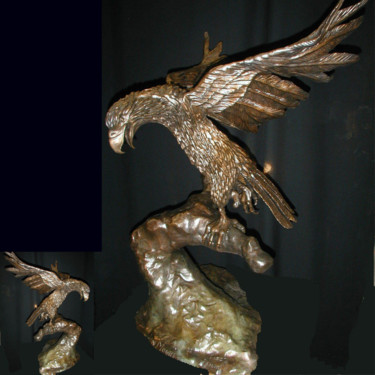 Escultura titulada "First Flight" por Jo Moore, Obra de arte original, Metales