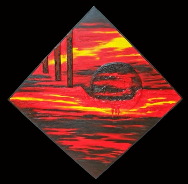 Картина под названием "Solar Progression" - Jo Moore, Подлинное произведение искусства, Масло