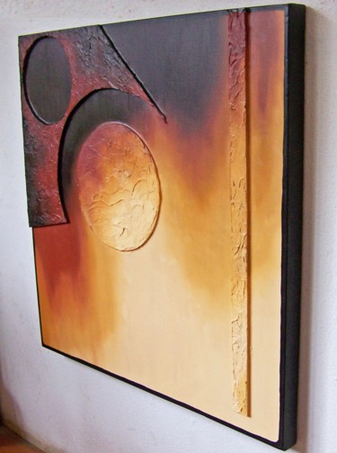 Pittura intitolato "Alignment-- 3 Dimen…" da Jo Moore, Opera d'arte originale, Olio
