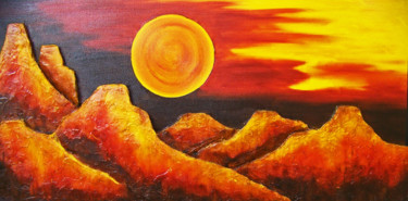 Painting titled "Enchanted Mesas XII…" by Jo Moore, Original Artwork, Oil
