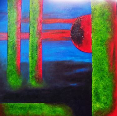 Peinture intitulée "Sounds of Solace IX" par Jo Moore, Œuvre d'art originale, Huile