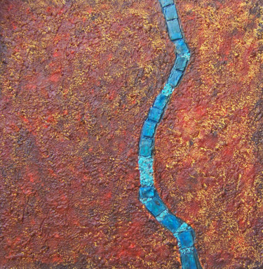 Картина под названием "Introspection III" - Jo Moore, Подлинное произведение искусства, Масло