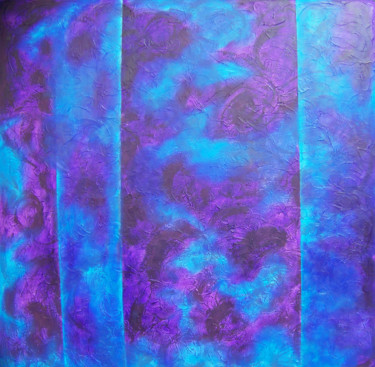Painting titled "Syncopated Rhythm II" by Jo Moore, Original Artwork, Oil Mounted on Wood Stretcher frame