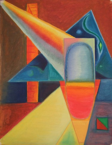 Painting titled "7-pastel-h-geo.jpg" by Joachim Gélinier, Original Artwork
