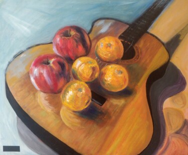 Still life against the cords Painting titled "Still life against…" by Joaquín Sales, Original Art, Oil
