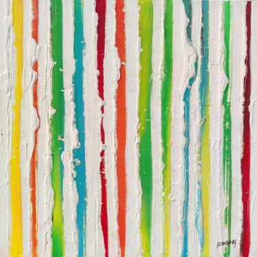 Картина под названием "Primavera limon" - Joan Llaverias, Подлинное произведение искусства, Акрил Установлен на Деревянная р…