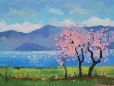 Painting titled "Spring" by Joan Mato, Original Artwork, Oil