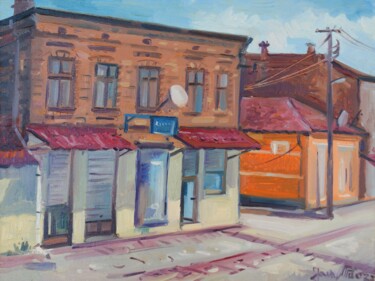 Pintura titulada "Street scene" por Joan Mato, Obra de arte original, Oleo