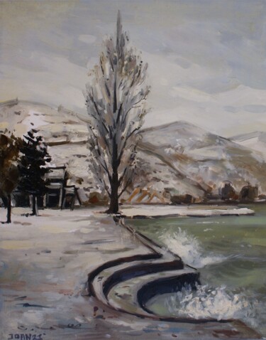Malarstwo zatytułowany „Winter” autorstwa Joan Mato, Oryginalna praca, Olej