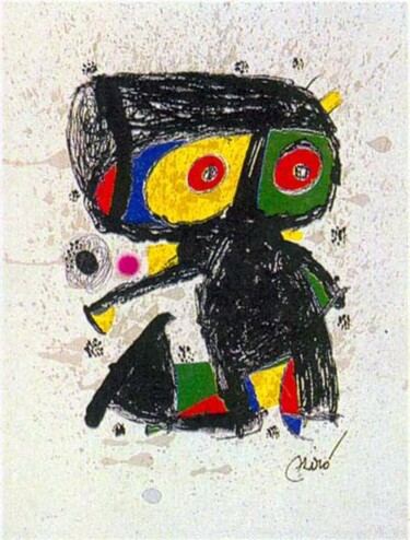 Malarstwo zatytułowany „Poligrapha 15 Years” autorstwa Joan Miró, Oryginalna praca