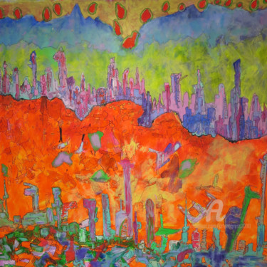 Peinture intitulée "Transcendental arqu…" par Joan Ramon Soto, Œuvre d'art originale, Acrylique