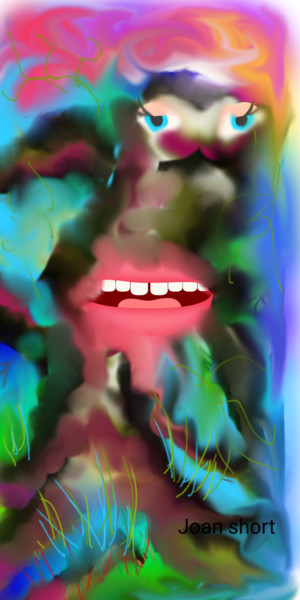 Digital Arts titled "Color me crazy" by Joan Short, Original Artwork, Digital Painting