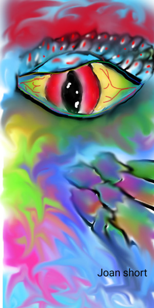 Digital Arts titled "Eye" by Joan Short, Original Artwork, Digital Painting