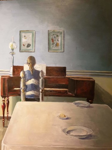Pintura titulada "Piano" por Joana Bisquert Mari, Obra de arte original, Oleo