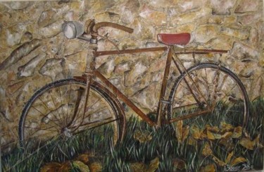 제목이 "Bicicleta abandonada"인 미술작품 Joana Bisquert Mari로, 원작, 아크릴