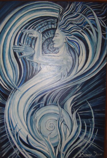 Painting titled "El espiral de los s…" by Joana Bisquert Mari, Original Artwork, Oil