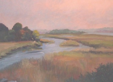 Painting titled "Lords Cove on the C…" by Joan Cole, Original Artwork, Oil
