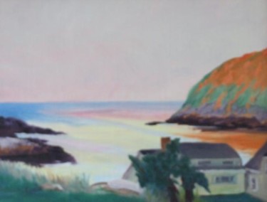 Painting titled "Manana at Sunrise" by Joan Cole, Original Artwork, Oil