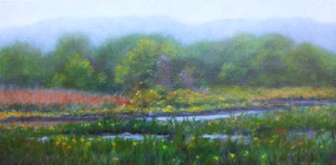 Painting titled "Pratt Cove, Springt…" by Joan Cole, Original Artwork, Oil