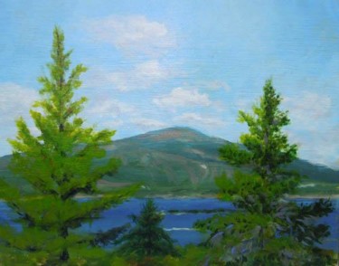 Painting titled "Cadillac Mountain f…" by Joan Cole, Original Artwork, Oil