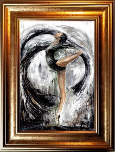 Malarstwo zatytułowany „Baletnica I” autorstwa J. Aurelia Sing, Oryginalna praca, Akryl