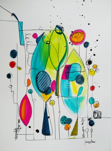 Peinture intitulée "Sans titre" par Joanna Buis, Œuvre d'art originale, Acrylique