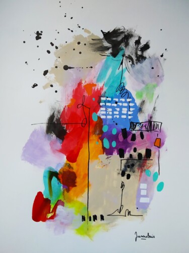 Pintura titulada "Un regard sur moi" por Joanna Buis, Obra de arte original, Acrílico