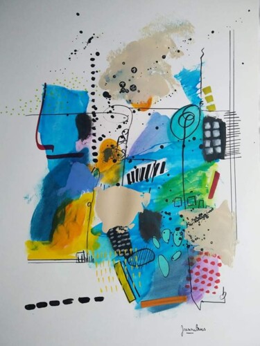 Pintura titulada "Lien permanent" por Joanna Buis, Obra de arte original, Acrílico