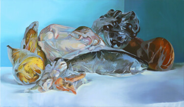 Peinture intitulée "Martwa martwa" par Joanna Burnat-Madejczyk, Œuvre d'art originale, Huile