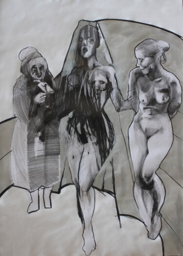 Dibujo titulada "Panna - znaki zodia…" por Joanna Burnat-Madejczyk, Obra de arte original, Lápiz