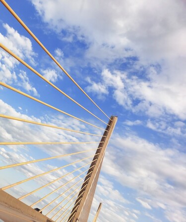 Photography titled "Bridge and clouds" by Joanna Lizbeth, Original Artwork, Non Manipulated Photography