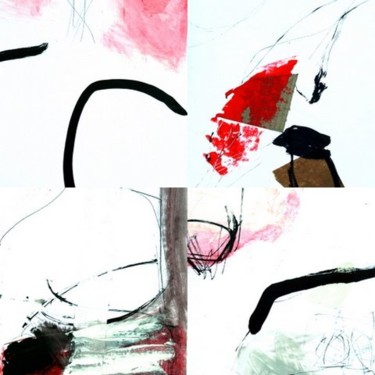 Peinture intitulée "collage3.JPG" par Joanna Mouly, Œuvre d'art originale