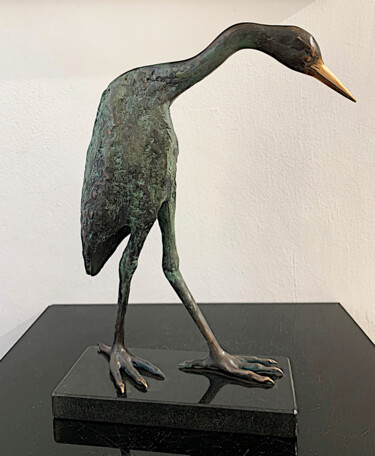 Скульптура под названием "Bird- Love, no. EA…" - Joanna Zakrzewska-Cholewa, Подлинное произведение искусства, Бронза