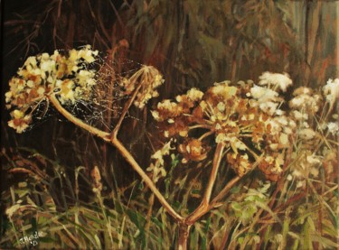 Painting titled "Hogweed" by Joanna Plenzler, Original Artwork, Acrylic
