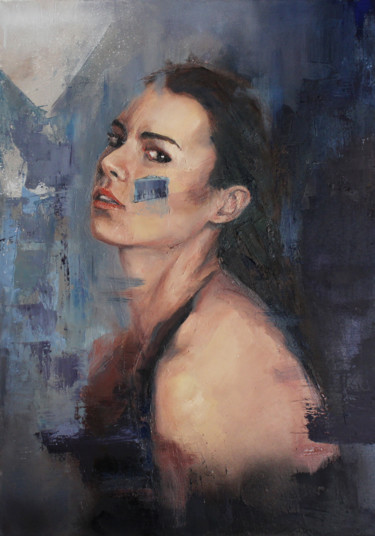 Painting titled "From "Emotions" ser…" by Joanna Sokolowska, Original Artwork, Oil