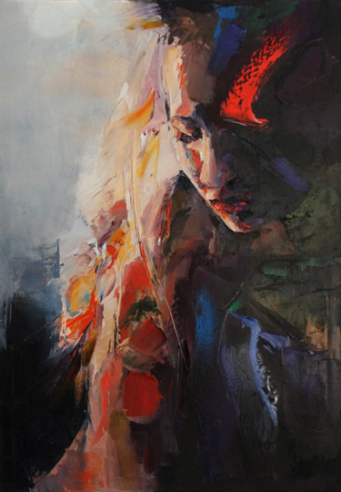 Schilderij getiteld "from "Emotions" ser…" door Joanna Sokolowska, Origineel Kunstwerk, Olie