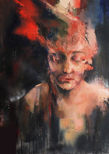 Ζωγραφική με τίτλο "from "Emotions" ser…" από Joanna Sokolowska, Αυθεντικά έργα τέχνης, Λάδι