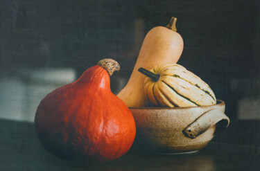 Photography titled "Le temps des courge…" by Joanne Lemay, Original Artwork, Digital Photography