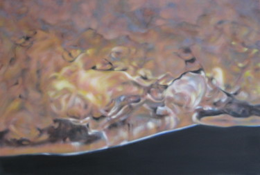 Painting titled "Ice 2" by Joanne Mumford, Original Artwork, Oil Mounted on Wood Stretcher frame