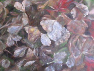 Pintura intitulada "Foliage 5" por Joanne Mumford, Obras de arte originais, Óleo Montado em Armação em madeira