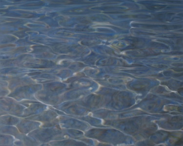 Malerei mit dem Titel "Water 27. Italy" von Joanne Mumford, Original-Kunstwerk, Öl Auf Keilrahmen aus Holz montiert