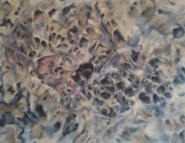 Malerei mit dem Titel "Roche 2. Roquebrune…" von Joanne Mumford, Original-Kunstwerk, Öl Auf Keilrahmen aus Holz montiert