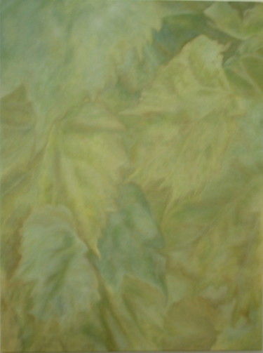 Painting titled "Foliage 1 - Vine le…" by Joanne Mumford, Original Artwork, Oil
