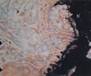 Картина под названием "Roche 5. Roquebrune…" - Joanne Mumford, Подлинное произведение искусства, Масло Установлен на Деревян…