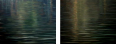 Картина под названием "Water 13 & Water 14…" - Joanne Mumford, Подлинное произведение искусства, Масло Установлен на Деревян…
