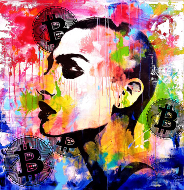 Arts numériques intitulée "Woman face digital…" par Joanprz-Artist, Œuvre d'art originale, Photo montage