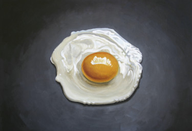 Pintura titulada "Huevo frito" por Joanra Canosa, Obra de arte original, Oleo