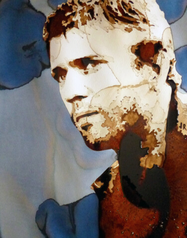 Painting titled "Mel Gibson - Mad Max" by Joany Régibier, Original Artwork, Watercolor