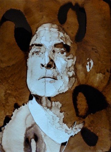 Pittura intitolato "Marlon Brando (Apoc…" da Joany Régibier, Opera d'arte originale, Acquarello